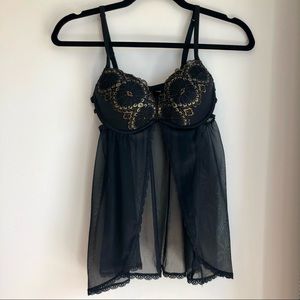 La Senza Black & Gold Lingerie